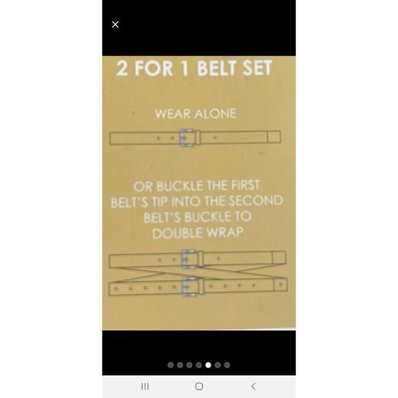 Michael Kors set of (2) Belts, NWOT - Picture 6 of 6